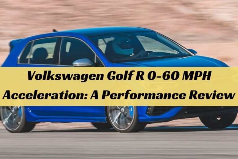 Volkswagen Golf R 0-60 MPH Acceleration