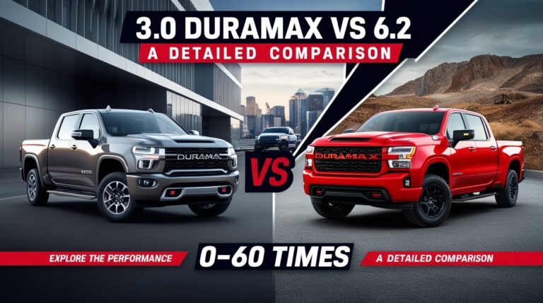 3.0 Duramax vs 6.2 0-60 Times